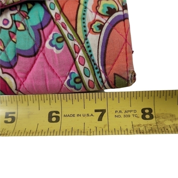 Vera Bradley Paisley Floral Strap Wallet - Picture 8 of 9